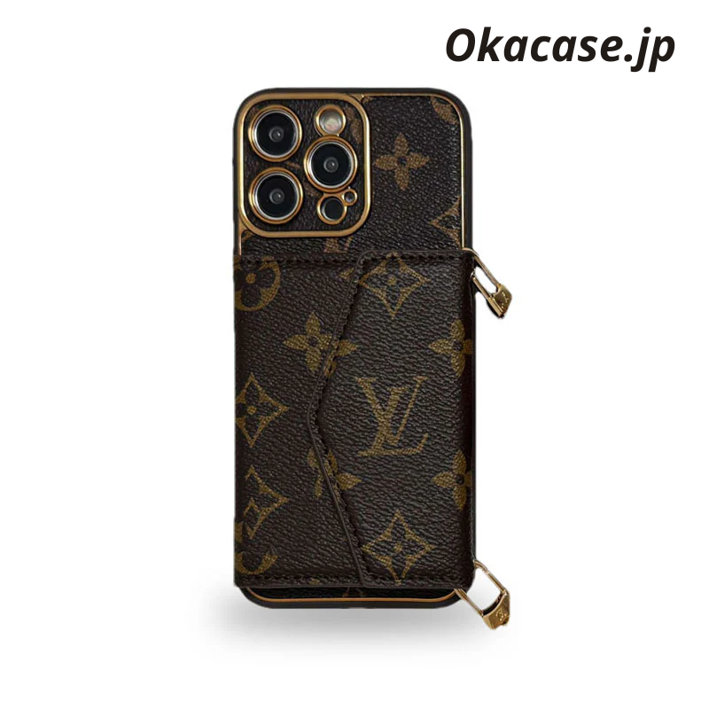 Monogram iPhone Case with Card Holder and Strap - FQB241719