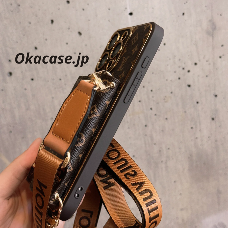 Monogram iPhone Case with Card Holder and Strap - FQB241719