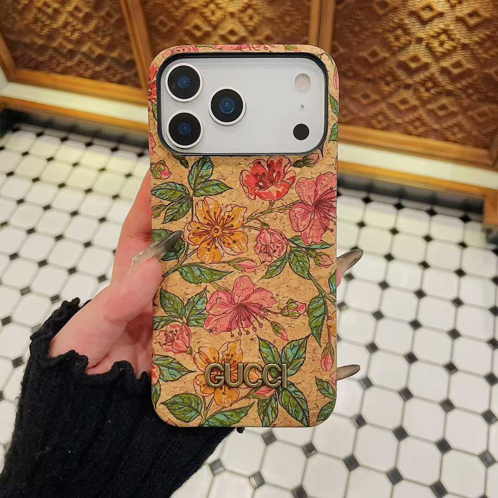 Premium iPhone case for iPhone 13-17 series with Gucci design