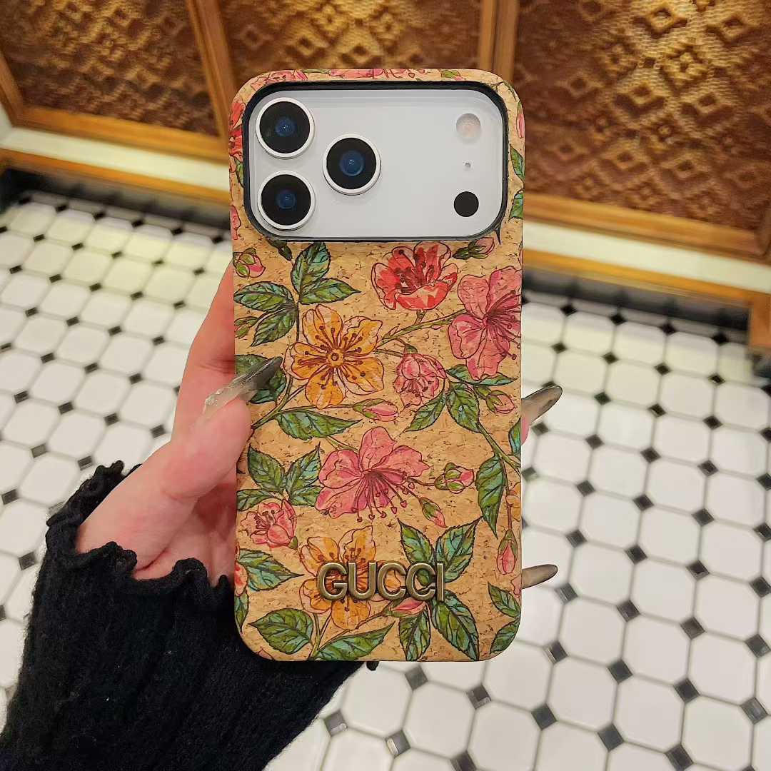 Premium iPhone case for iPhone 13-17 series with Gucci design