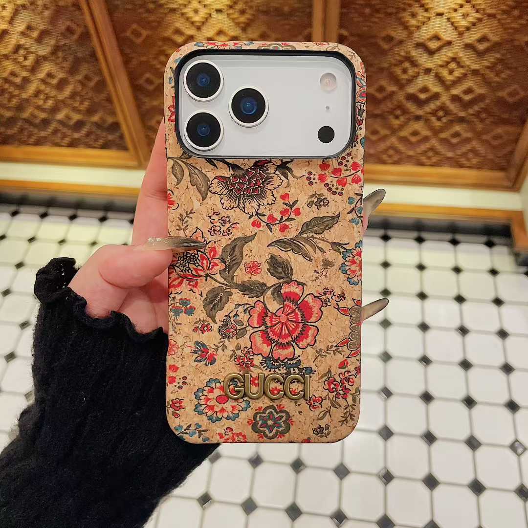 Premium iPhone case for iPhone 13-17 series with Gucci design
