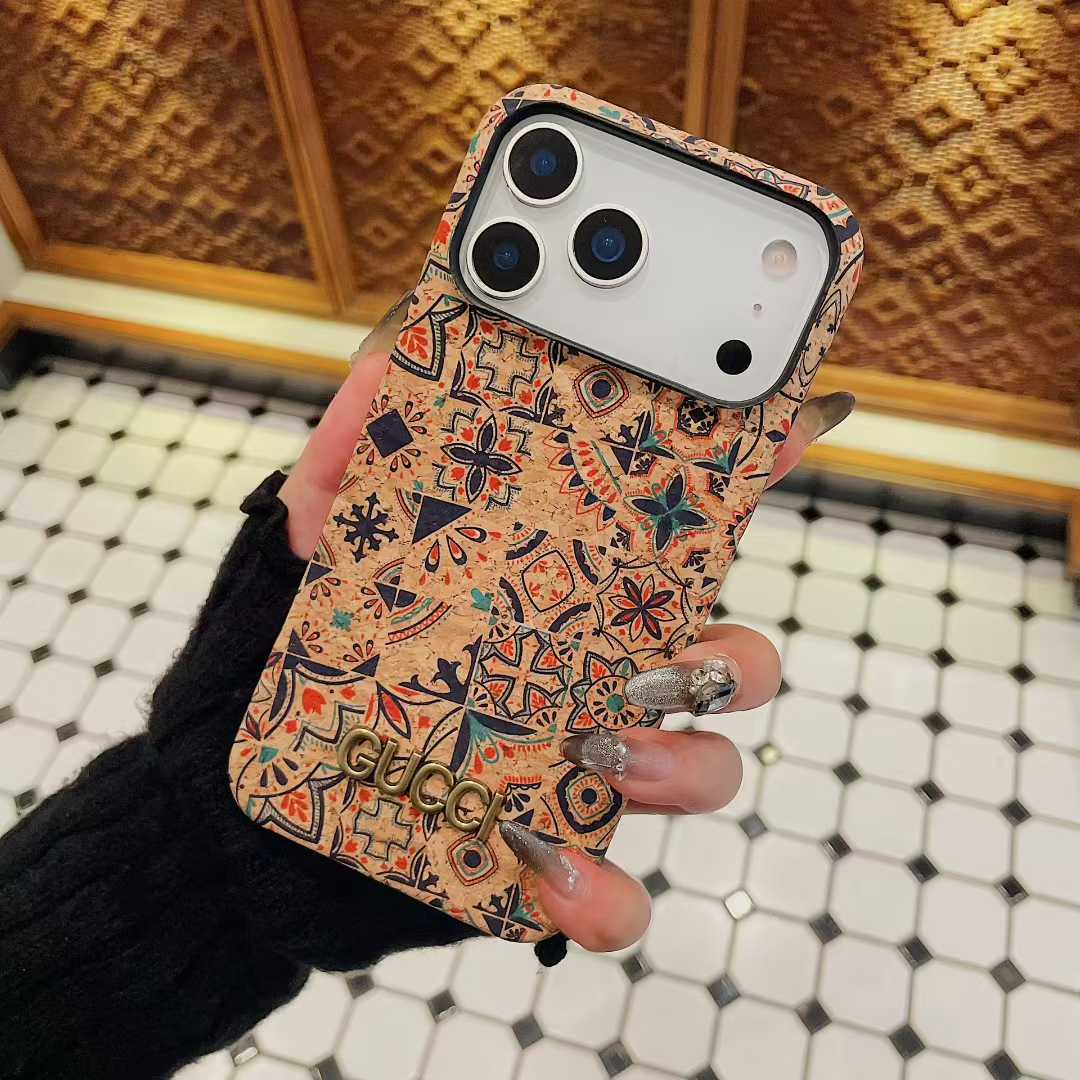 Premium iPhone case for iPhone 13-17 series with Gucci design