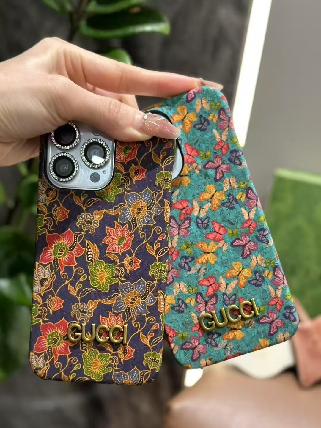 Premium iPhone case for iPhone 13-17 series with Gucci design