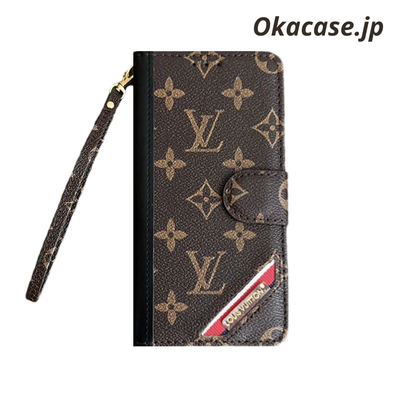 Leather Folio-Style Monogram iPhone Case with Card Holder and Bill Pocket - OKHYL002