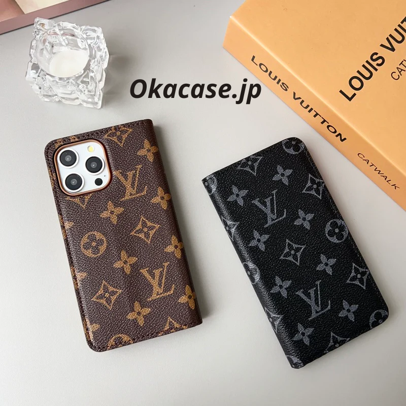Luxury Monogram iPhone Case with Card Holder - OKHYL0022