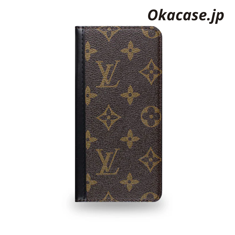 Premium Leather Monogram iPhone Case with Large Print (Card Slots & Coin Pocket) - OKHYL004