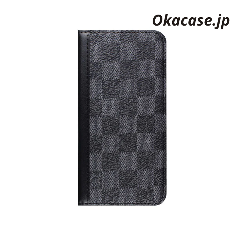 Premium Leather Monogram iPhone Case with Large Print (Card Slots & Coin Pocket) - OKHYL004