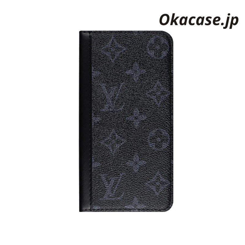 Premium Leather Monogram iPhone Case with Large Print (Card Slots & Coin Pocket) - OKHYL004