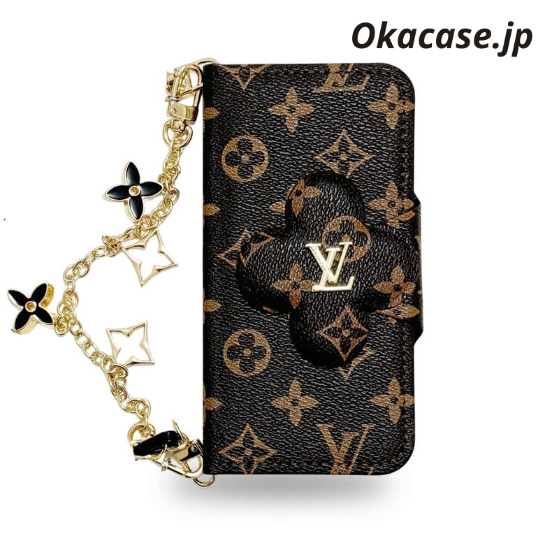 Monogram Classic Wallet-Style iPhone Case (with card slots and chain) - OKJK001