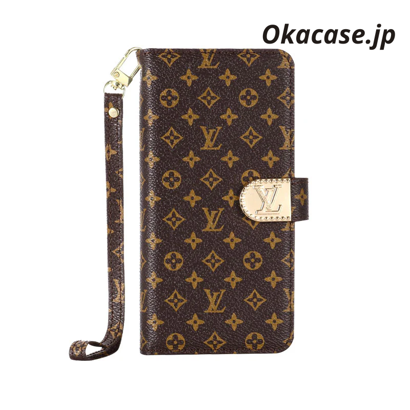 Luxury Design Monogram Wallet-Style iPhone Case (with Zipper Wallet & Strap) - OKLB003