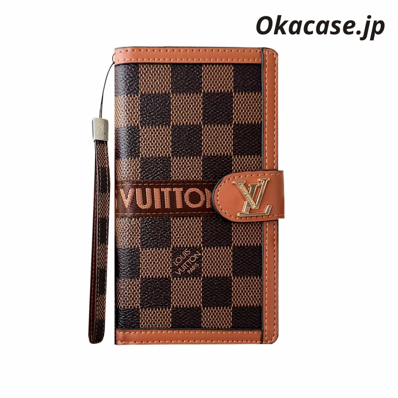 Classic Leather Fold Monogram iPhone Case with Card and Bill Holder - OKMTY001
