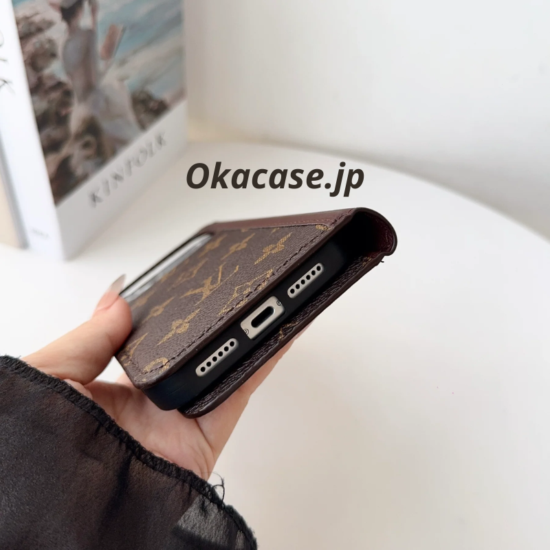 Luxury Leather Wallet iPhone Case (Big Print) - OKLB002