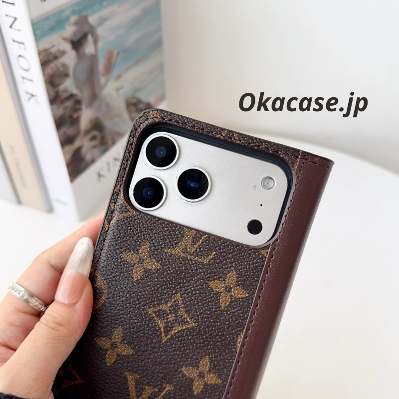 Luxury Leather Wallet iPhone Case (Big Print) - OKLB002