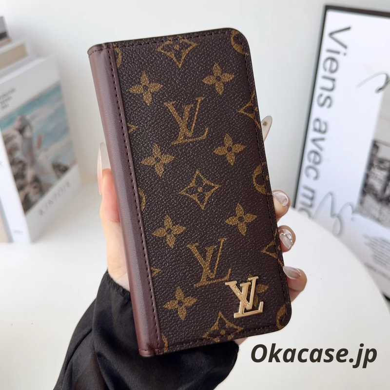 Luxury Leather Wallet iPhone Case (Big Print) - OKLB002