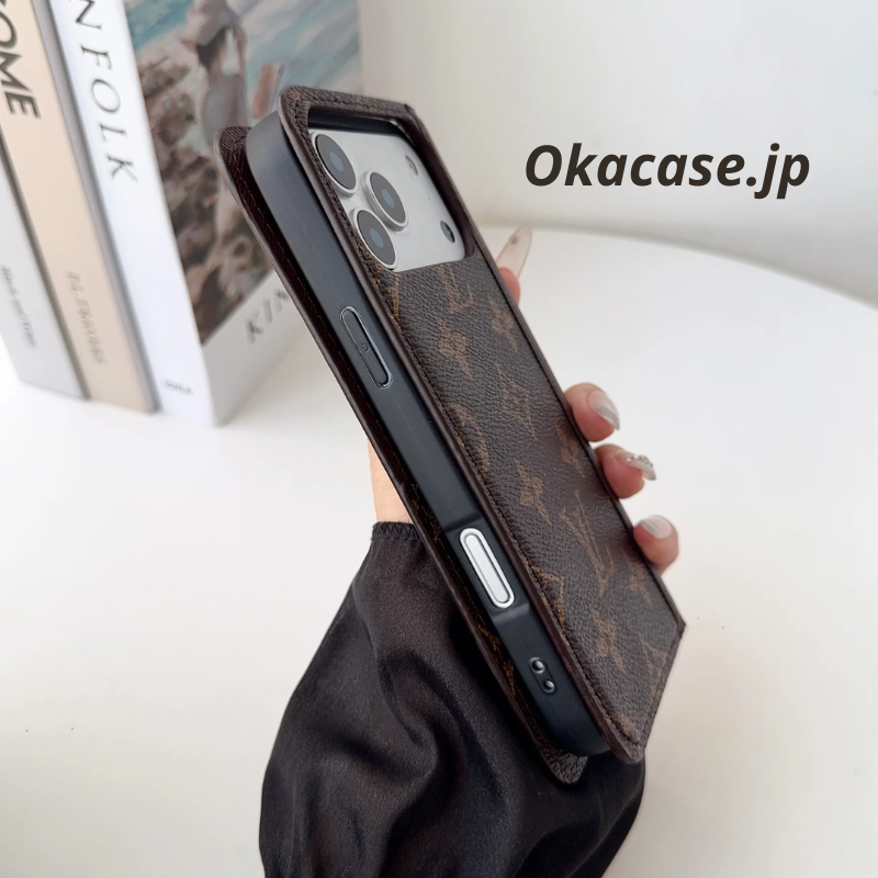 Luxury Leather Wallet iPhone Case (Big Print) - OKLB002