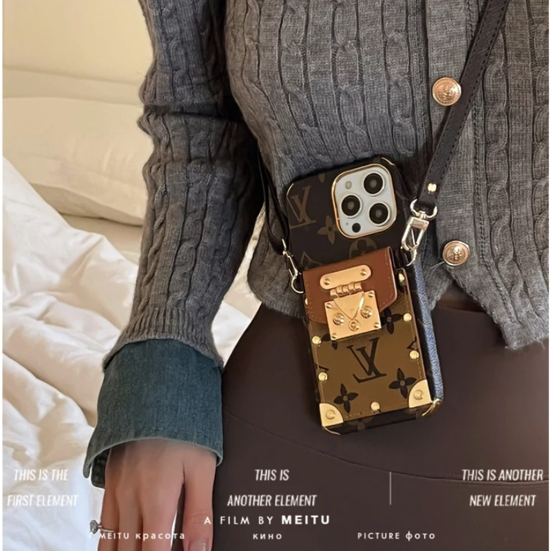 Monogram iPhone Case - with Card Slots and Strap - QBS240113