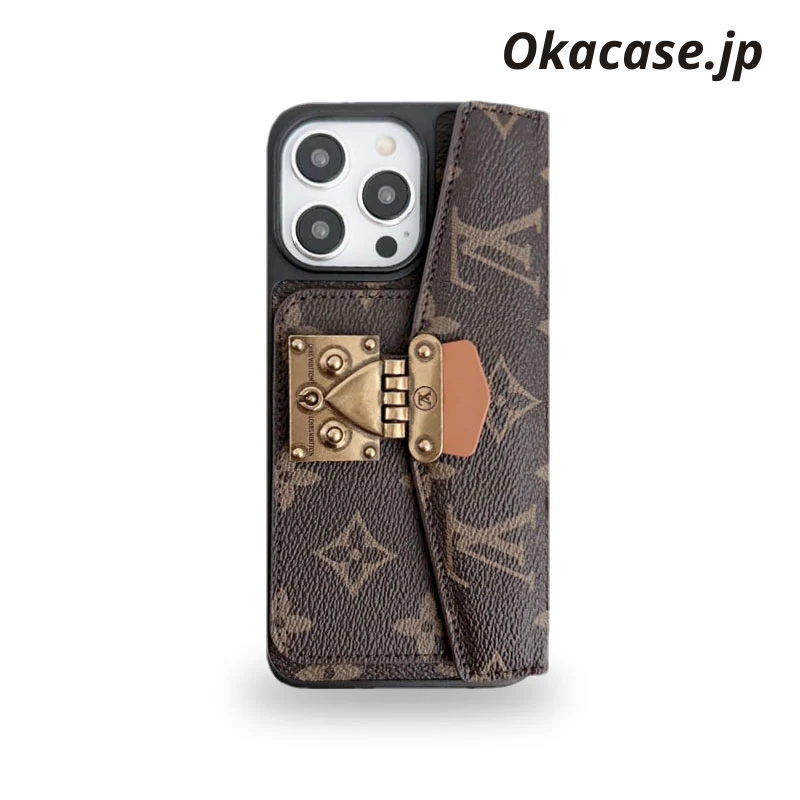 Monogram iPhone Case with Purse and Card Holder, Brown - STK240617