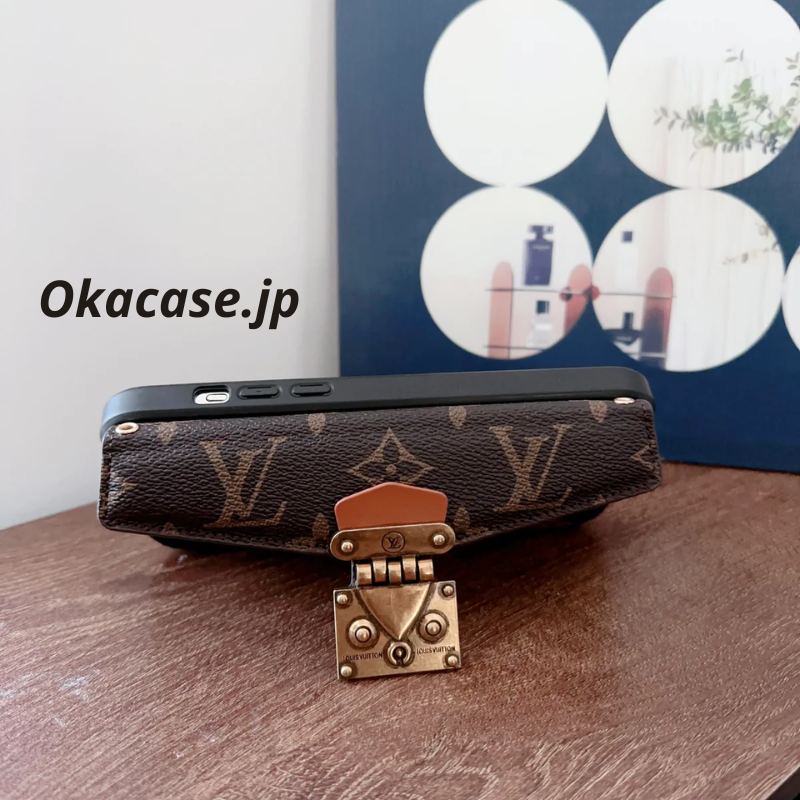 Monogram iPhone Case with Purse and Card Holder, Brown - STK240617