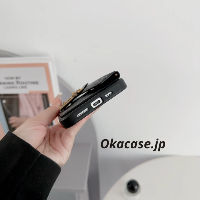 Monogram iPhone Case with Purse and Card Holder, Brown - STK240617