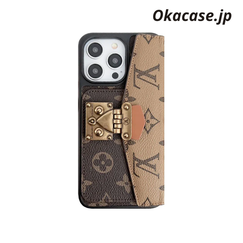 Monogram iPhone Case with Purse and Card Holder, Brown - STK240617