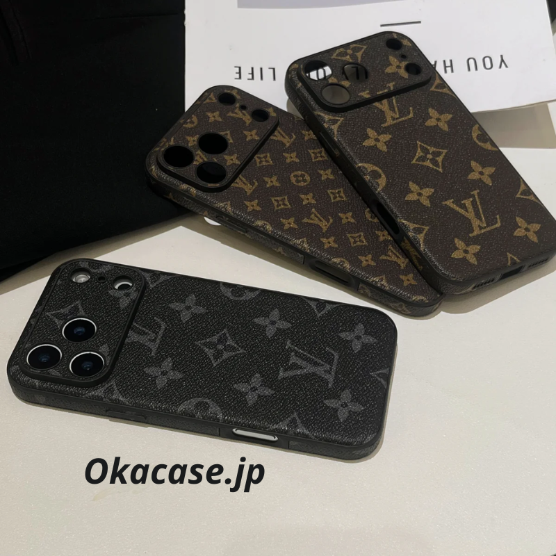 Luxury Leather iPhone Case Alphabet iPhone 17 Series Case - CRK2511