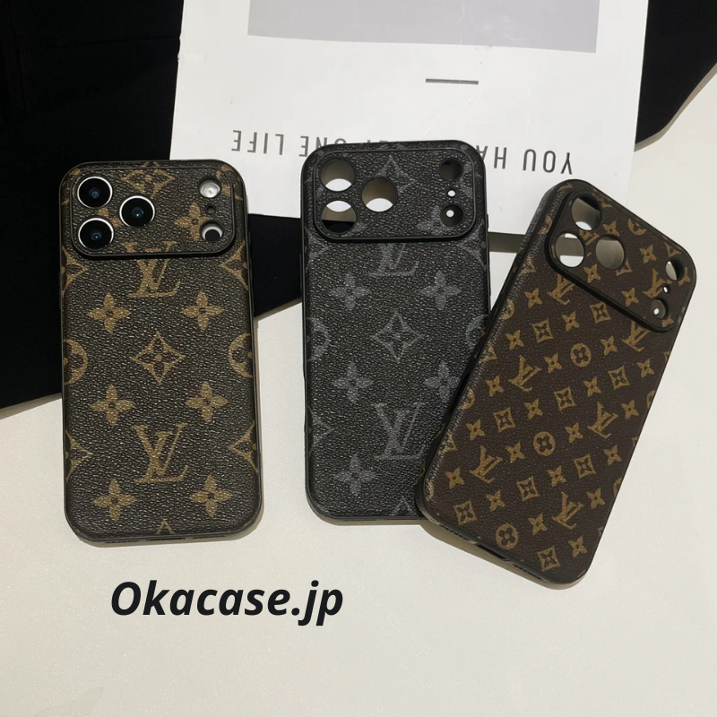 Luxury Leather iPhone Case Alphabet iPhone 17 Series Case - CRK2511