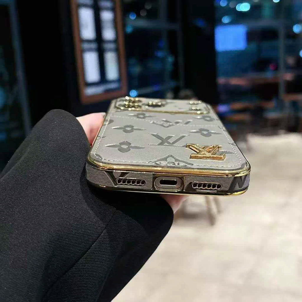 Luxury Leather iPhone Case Alphabet iPhone 17 Series Case -